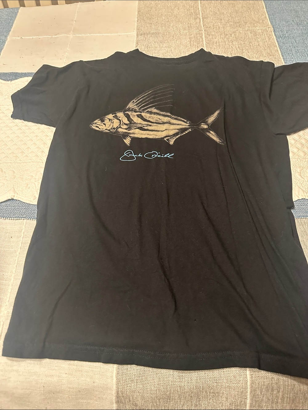 O'Neill Black Tee with White Logo Detail